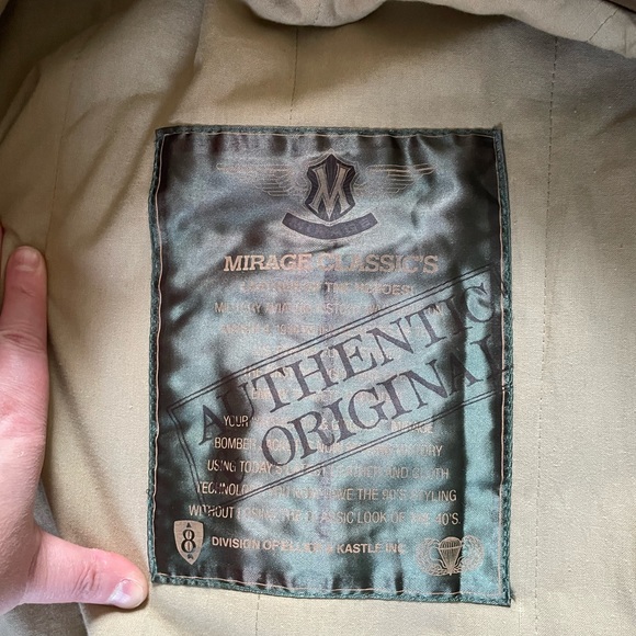 Men’s large vintage mirage lined leather jacket. - Picture 2 of 6